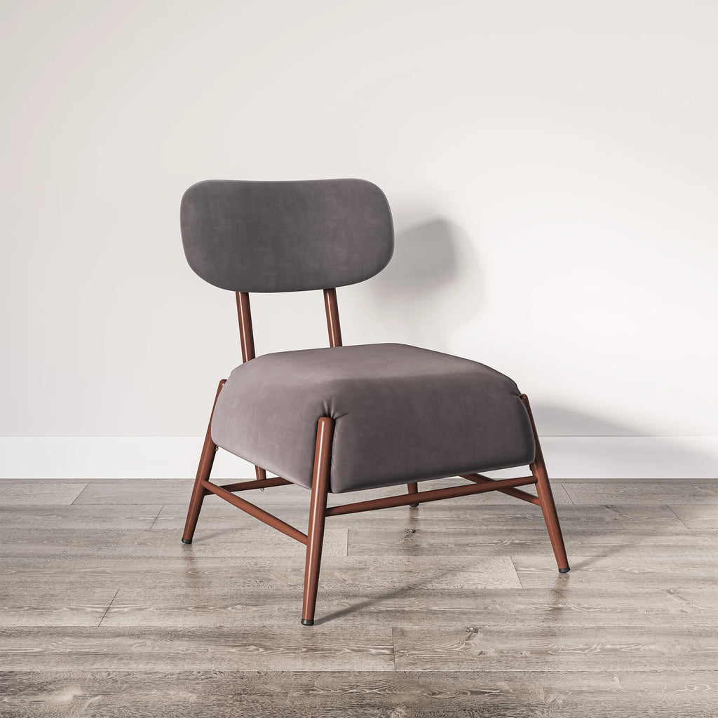 Espresso Velvet Accent Chair B43372