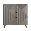 White and Concrete Accent Cabinet E650