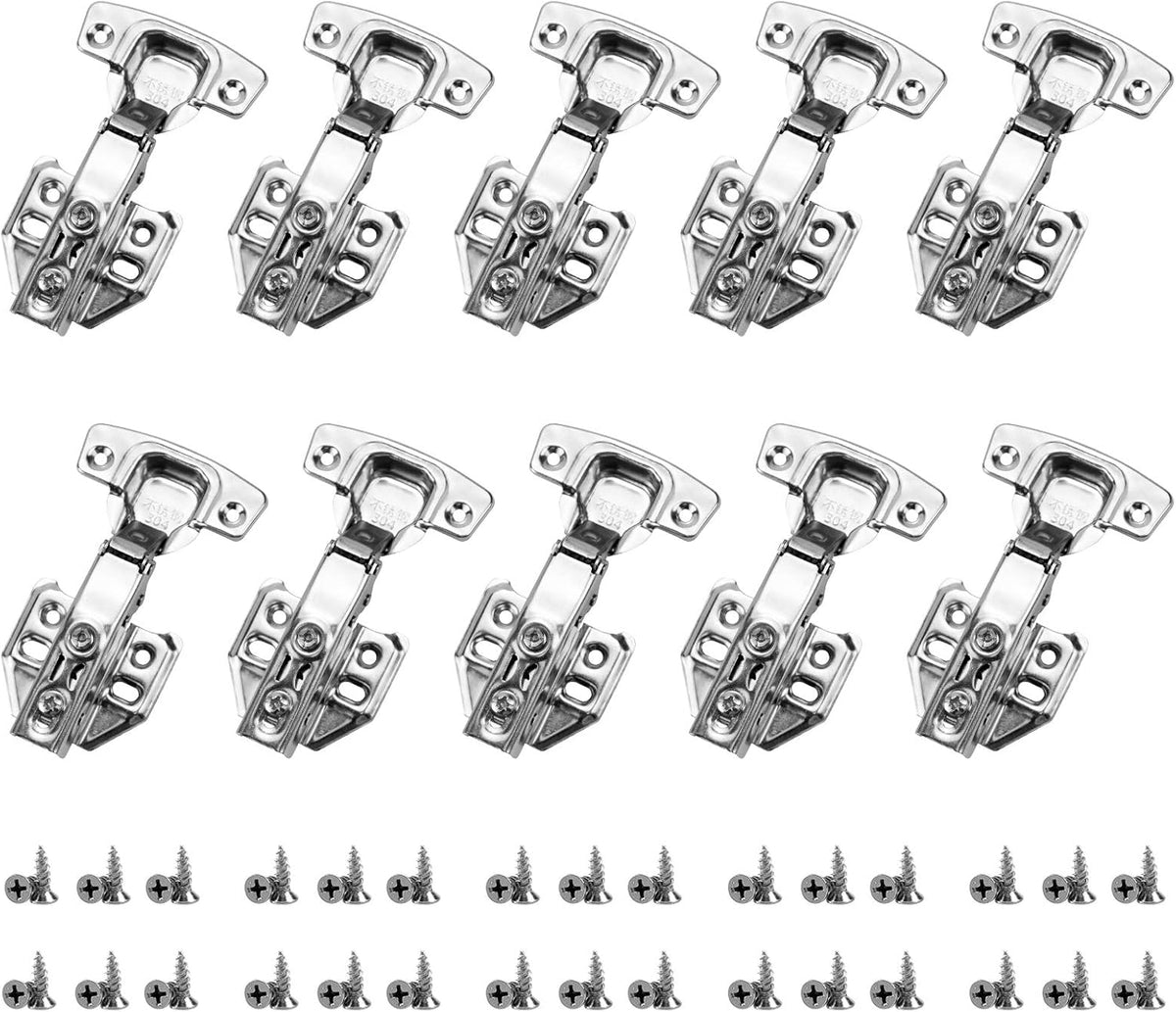 10Pcs Soft Close Full Overlay Cabinet Hinges S84590