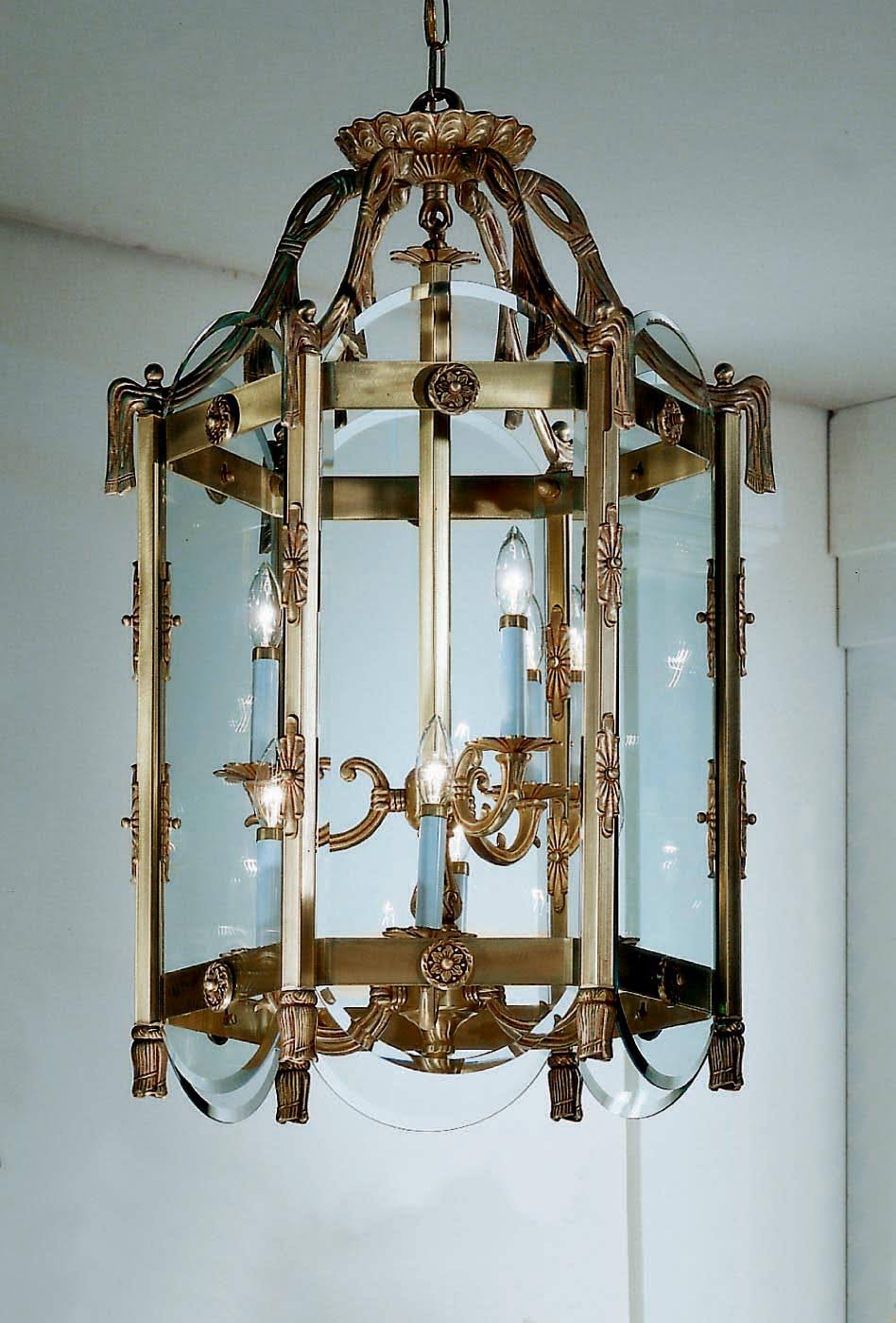 Victorian Bronze Foyer Lantern N529