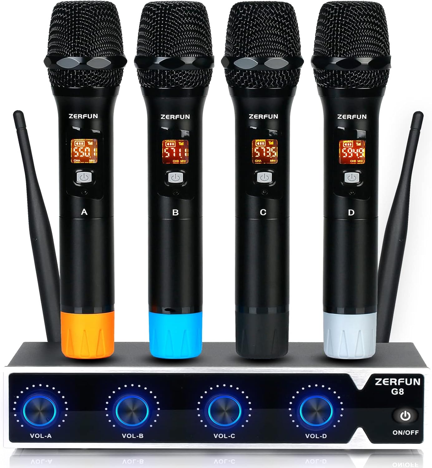 4-Channel UHF Wireless Microphone System with XLR Output H384