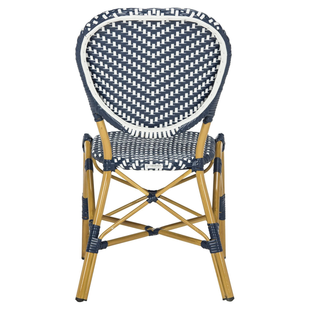 Navy/White Bistro Side Chair (Set of 2) K686776