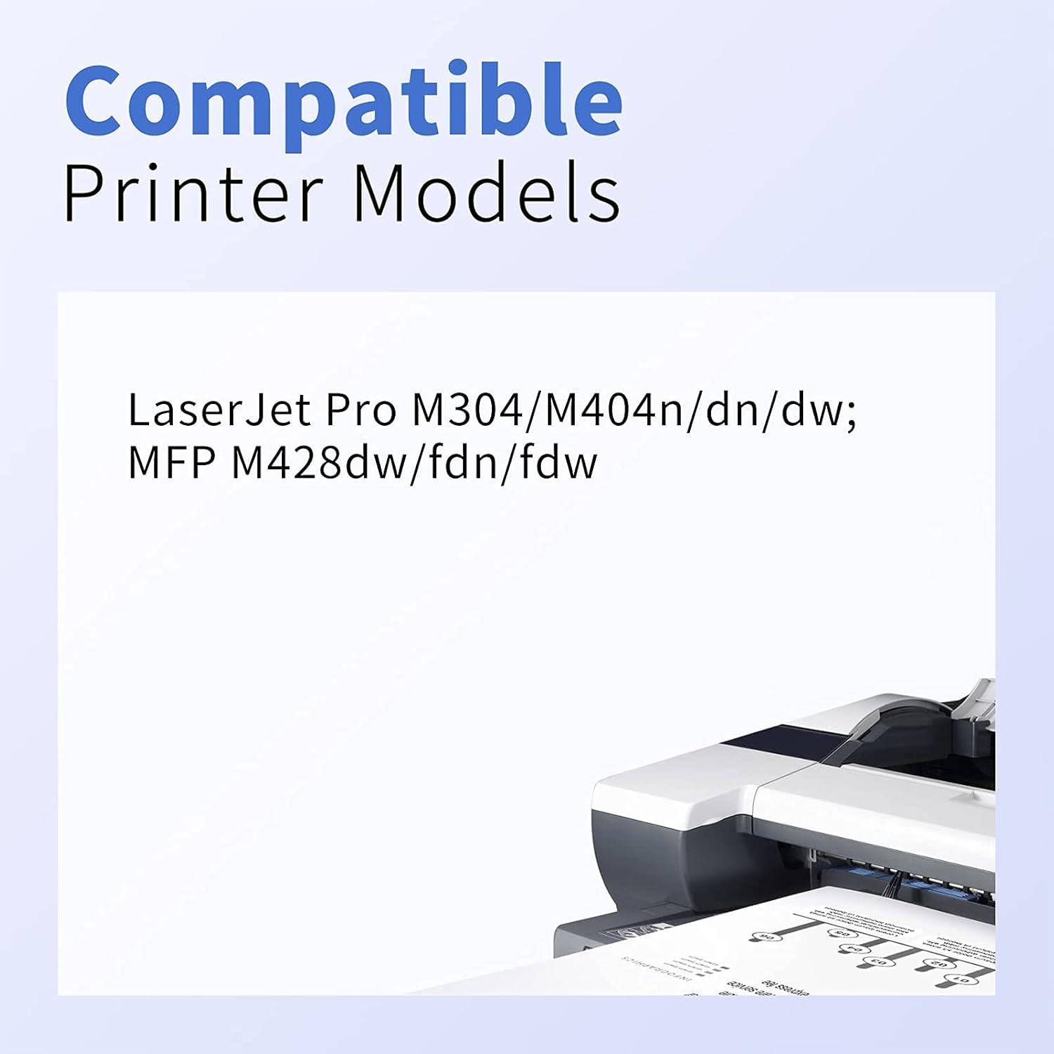 Black 1-Pack Toner Cartridge for HP 58A Printer J7428