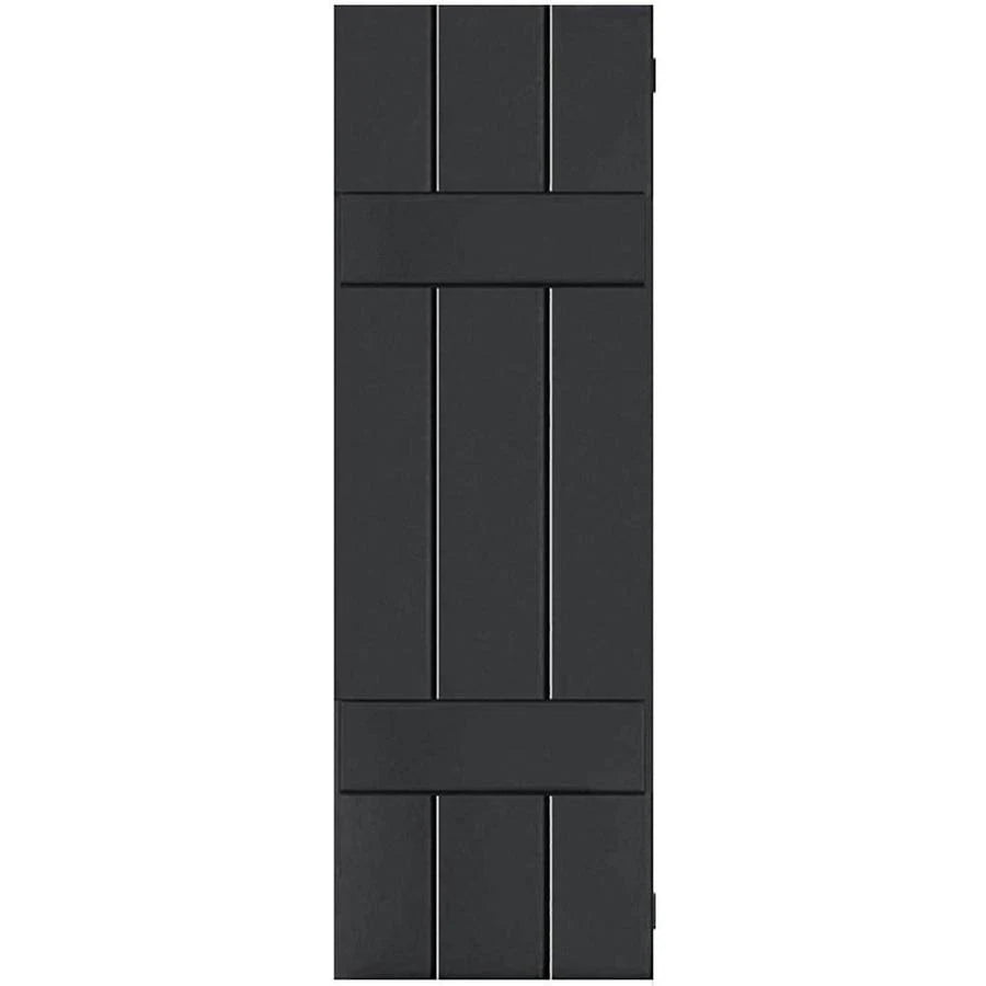 Black Pine Board and Batten Shutters Pair F775775