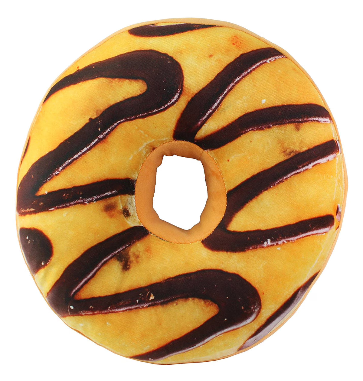 Yellow Maple Chocolate Donut Soft Cushion Pillow Plush Toy Seat Pad I59578