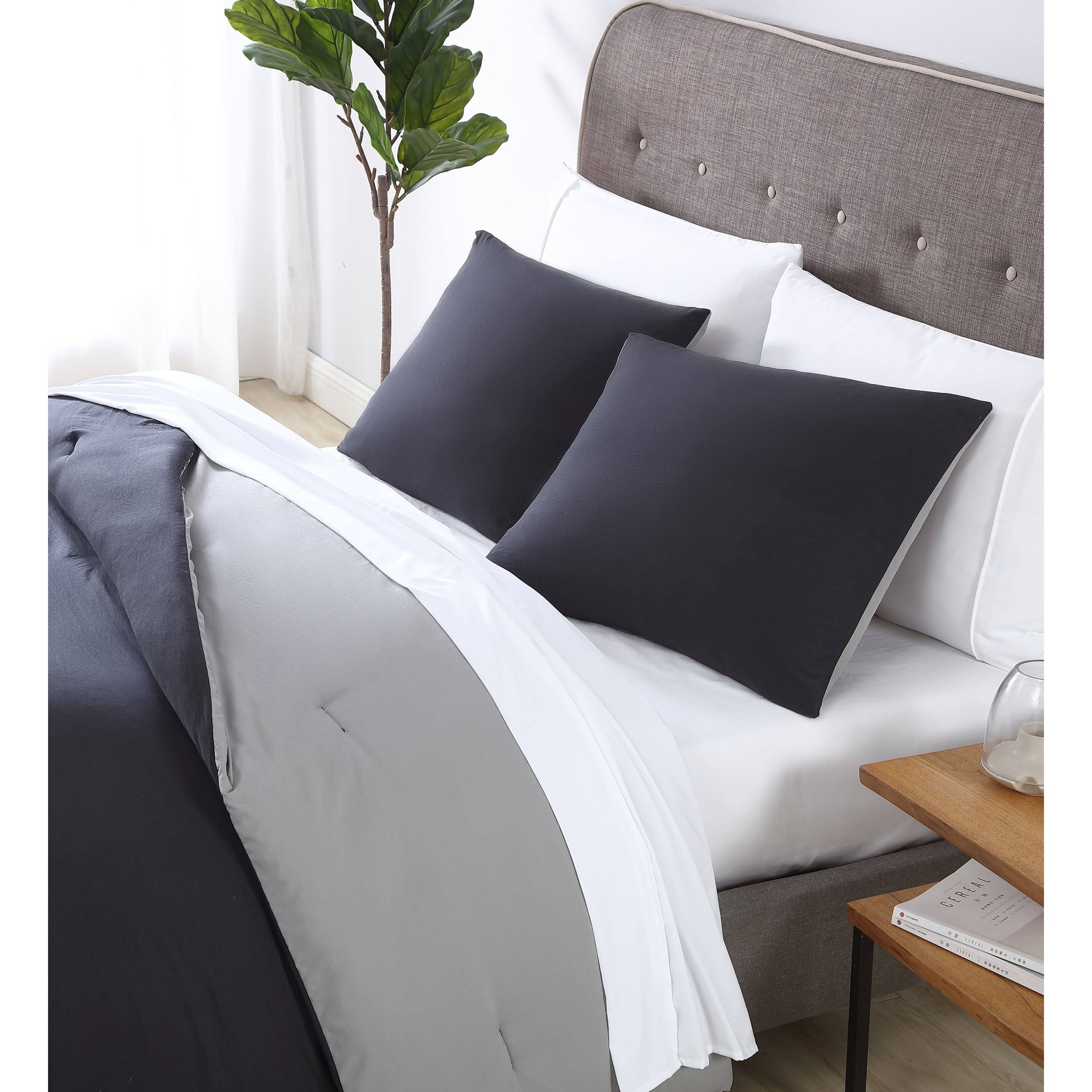 Twin Enzyme Washed 5-Pc. Bed Set Black/Grey G229189