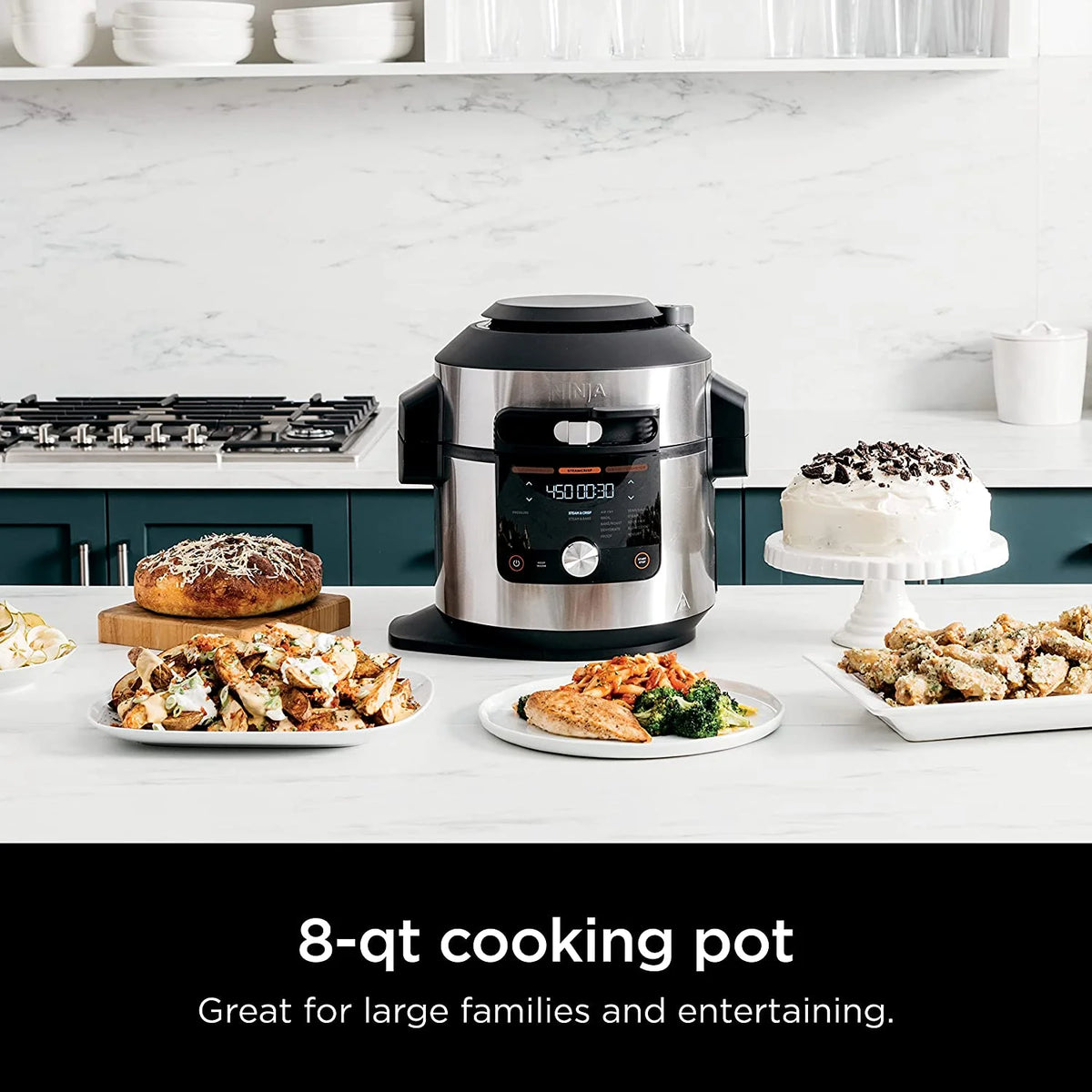 8 Qt Pressure Cooker Steam Fryer T76876
