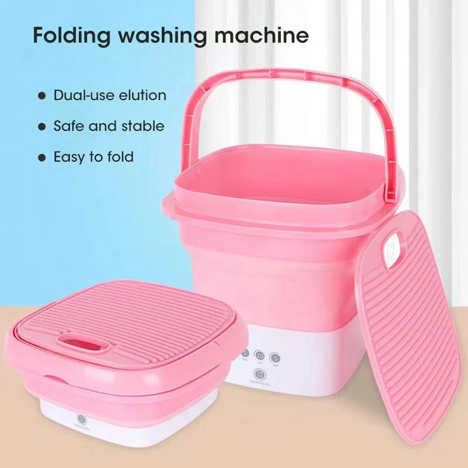 Mini Washing Machine With Dryer Bucket E696678