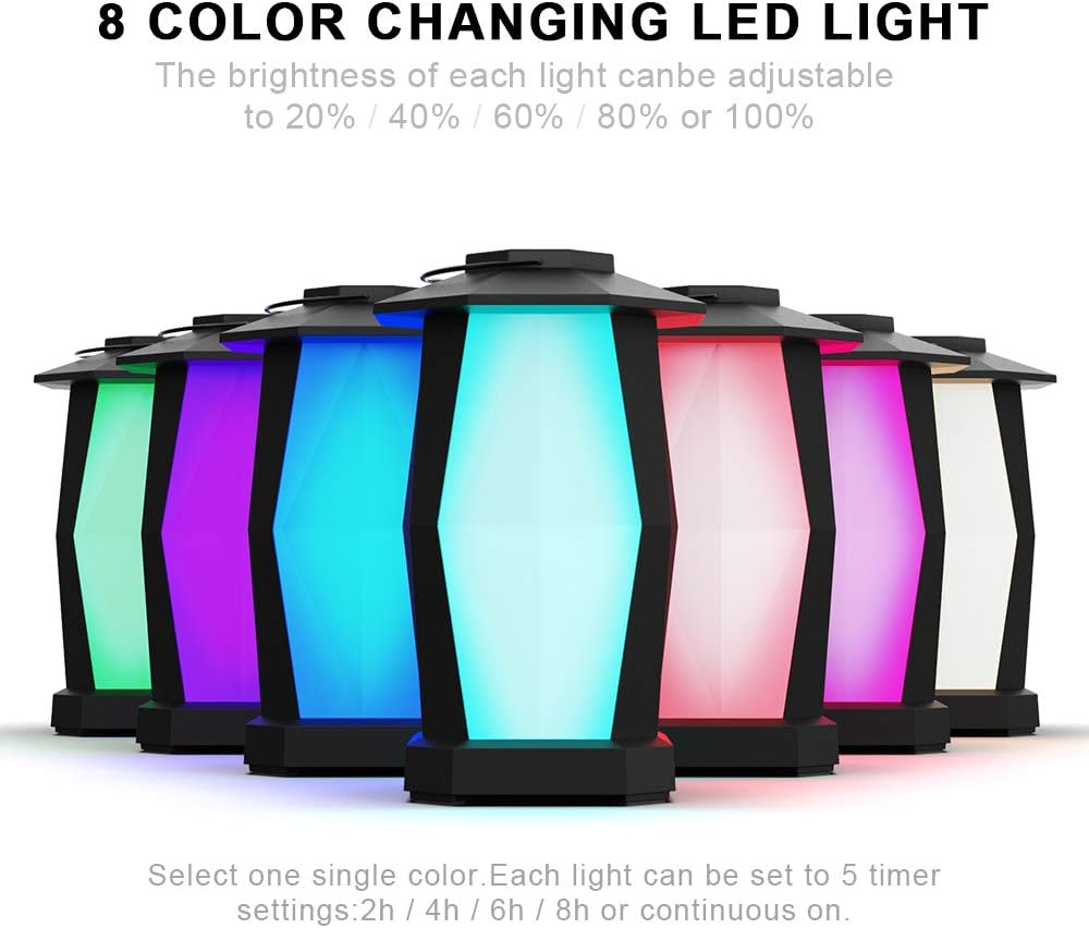 2 Pack 25W Wireless Bluetooth Speakers with RGB LED Lights J645505
