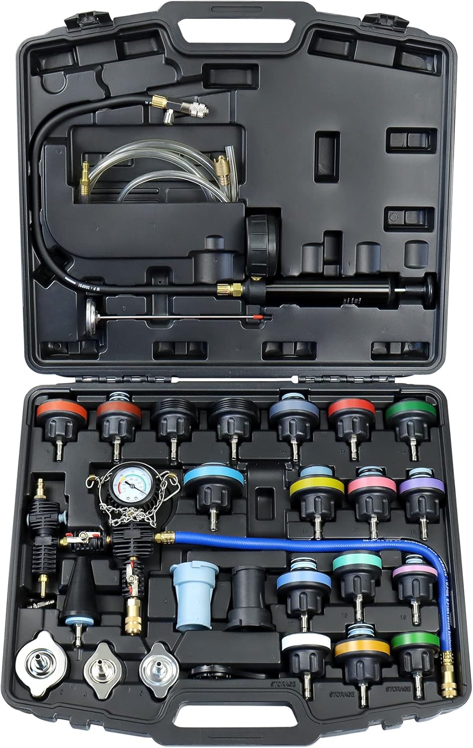 28PCS Radiator Pressure Tester Cooling System Purge Refill Kit L314394