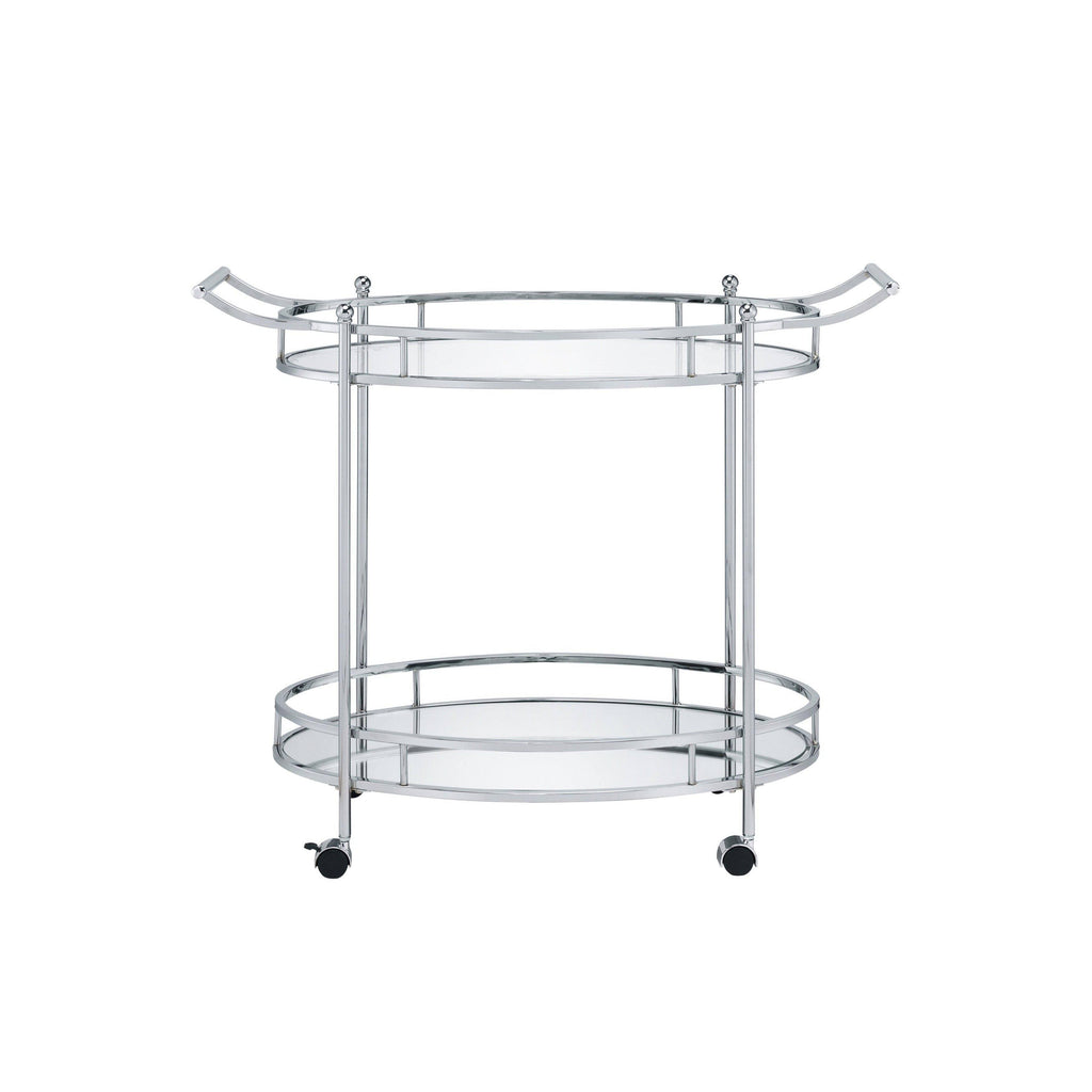 Clear Glass Serving Cart J472