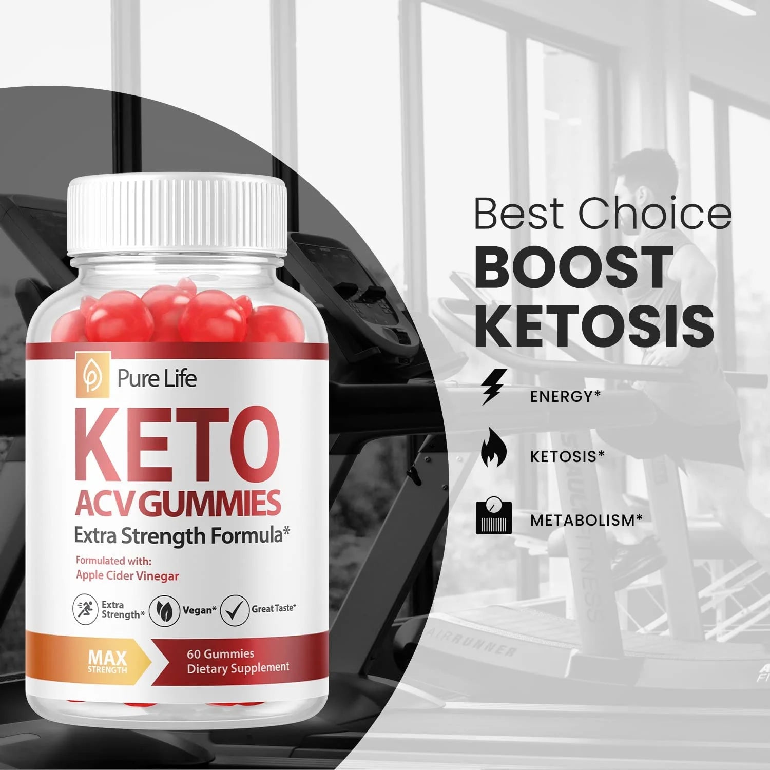(2 Pack) 120 Gummies Keto ACV Dietary Supplements A2738
