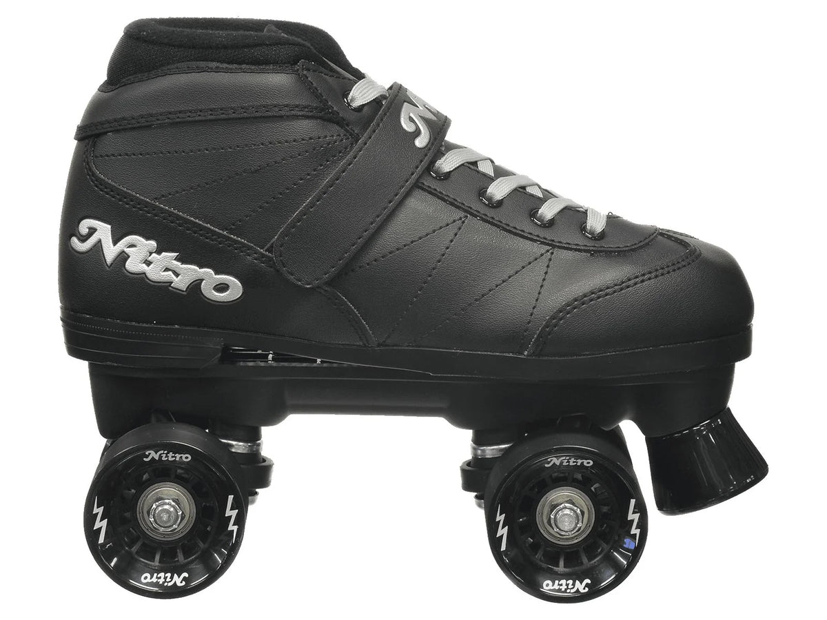Black Quad Speed Roller Skates D82095