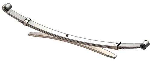 Passenger Side Rear Leaf Spring for 2001-2004 Toyota Tacoma 4x4 / Prerunner T725