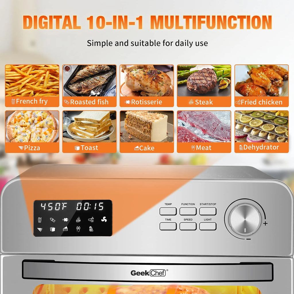 Stainless Steel 24QT 6 Slice Convection Toaster Oven J14963
