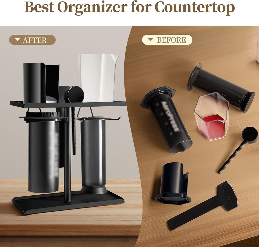 Black Metal Coffee Caddy for AeroPress S704