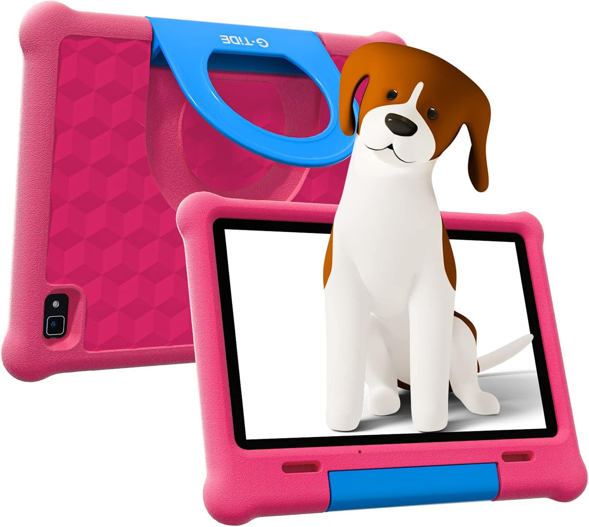 Pink Kids Tablet with Kid-Proof Case and Screen Protector C48672