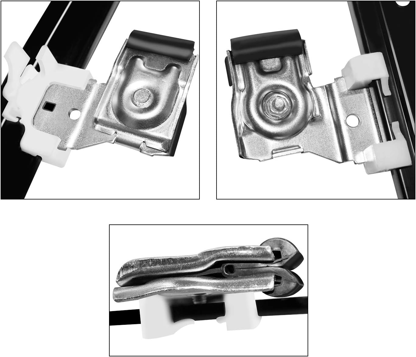 Rear Driver Side Power Window Regulator Motor Assembly Pack of 2 A348738
