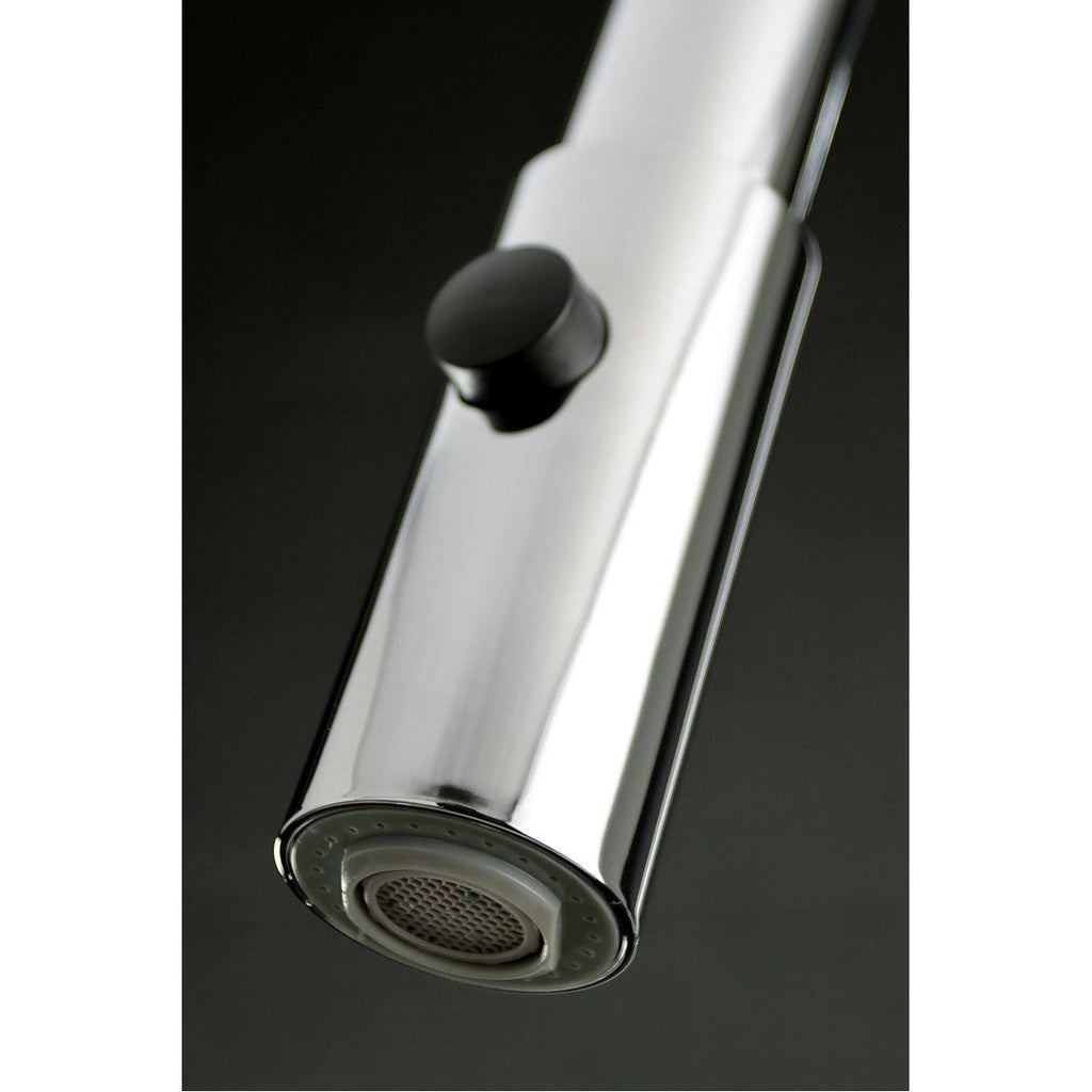 Brushed Nickel Single-Handle Pull-Down Kitchen Faucet L27884