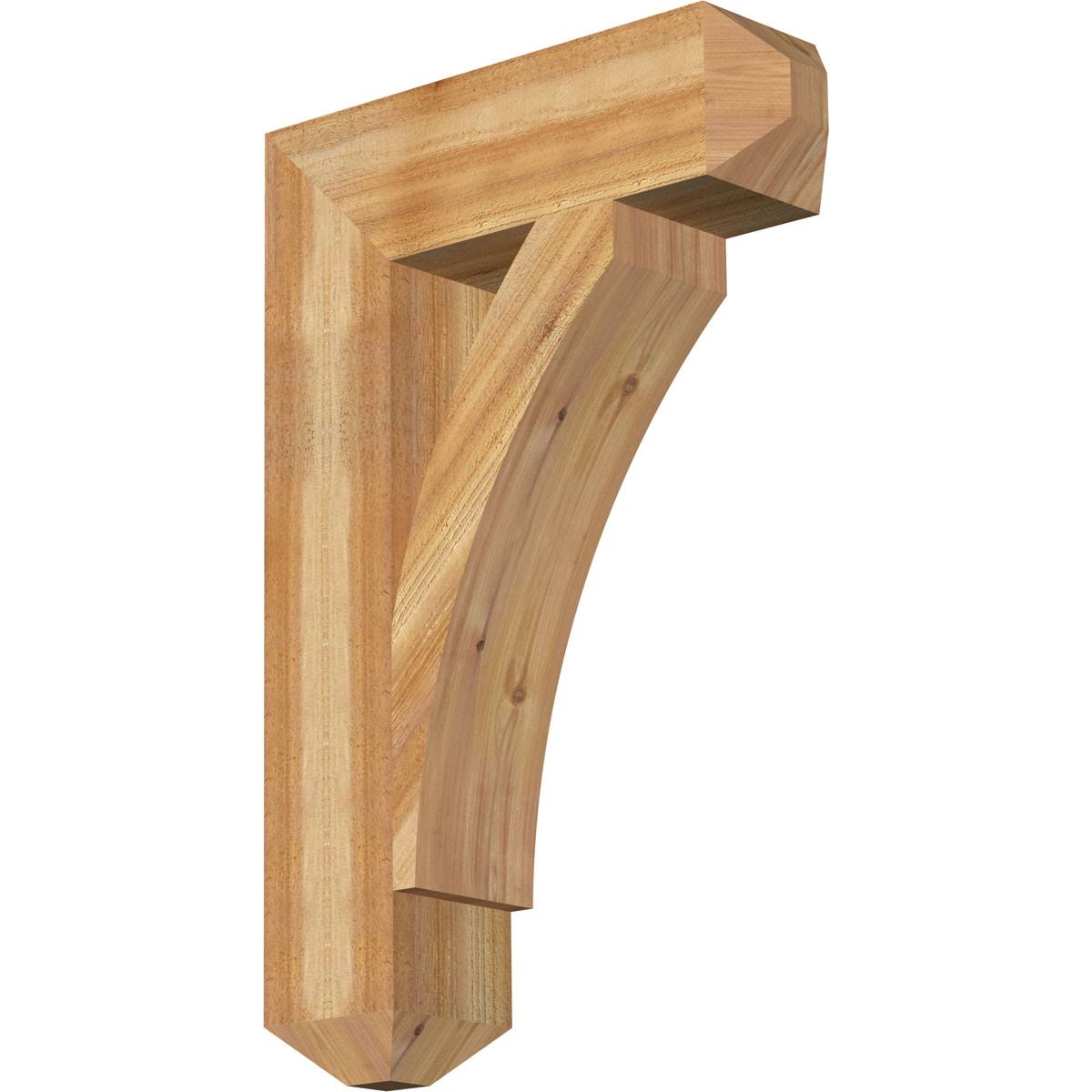 Thorton Craftsman Rough Sawn Bracket, Western Red Cedar M207