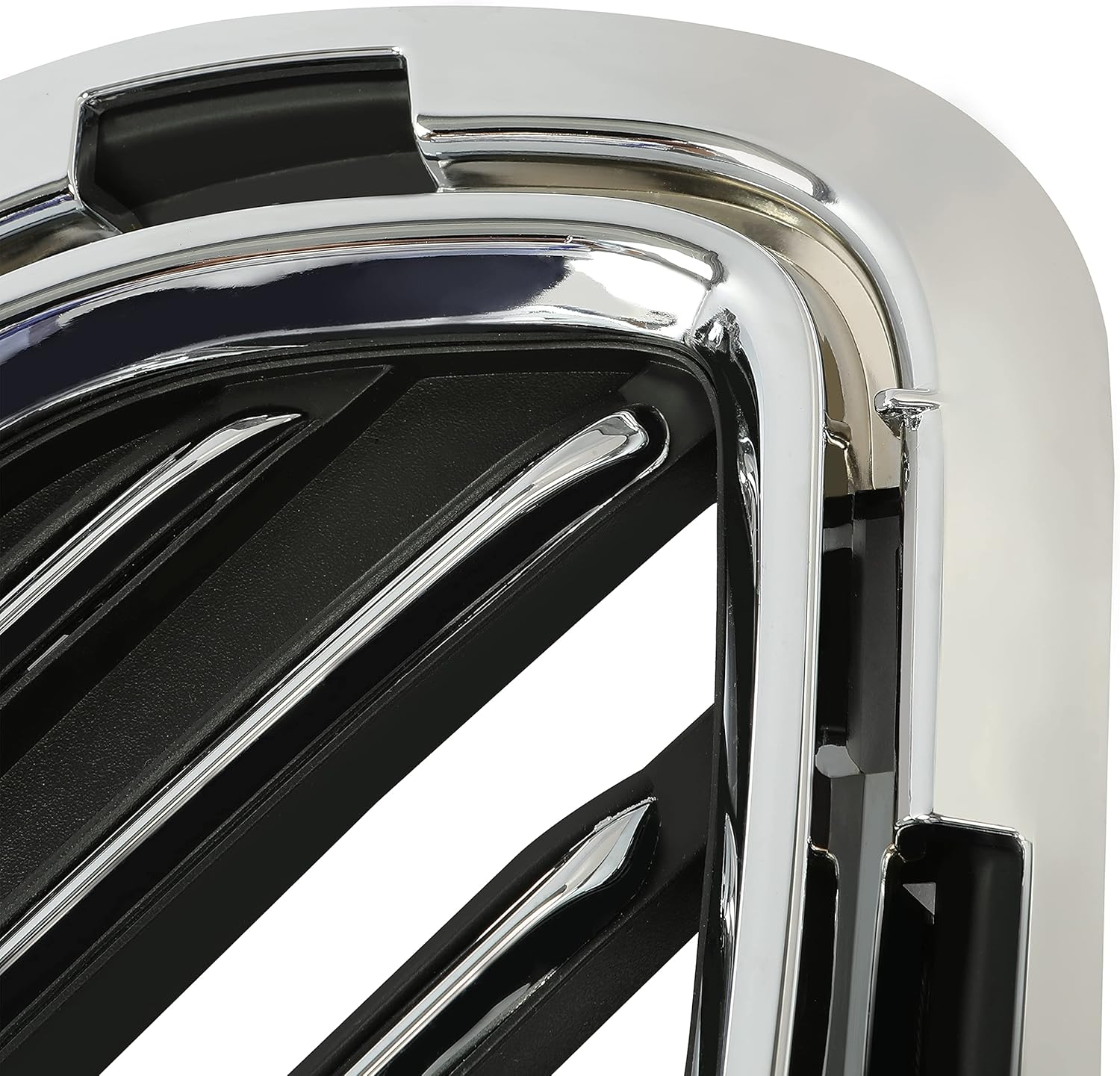 Chrome Frame Grille Front Grill Bumper Guard Cover Molding Replacement I1498