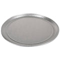 Aluminum Round Flat Embossed Tray Silver | 50/Case P8593