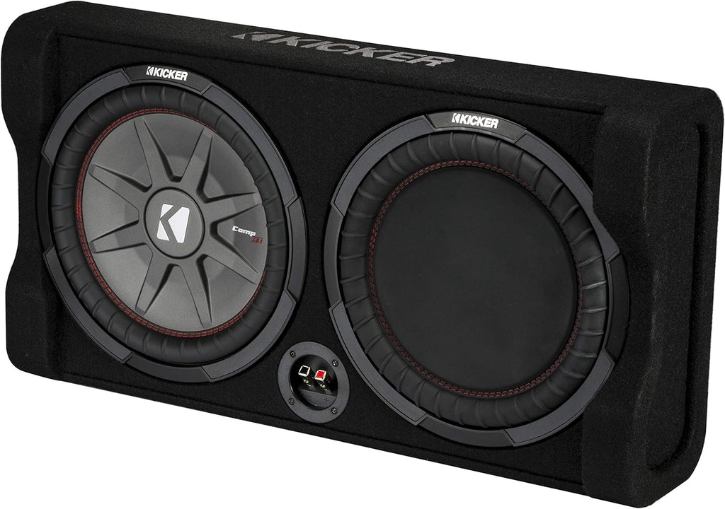 12 Thin Sub Box Passive Radiator Bundle with Amplifier & Amp Kit I860