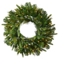 42 Cashmere Wreath with 100 Warm White LED Lights M96211