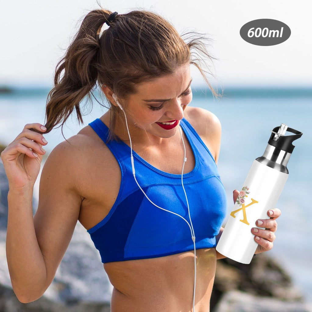 Stainless Steel Insulated Water Bottle with Straw Lid O601188