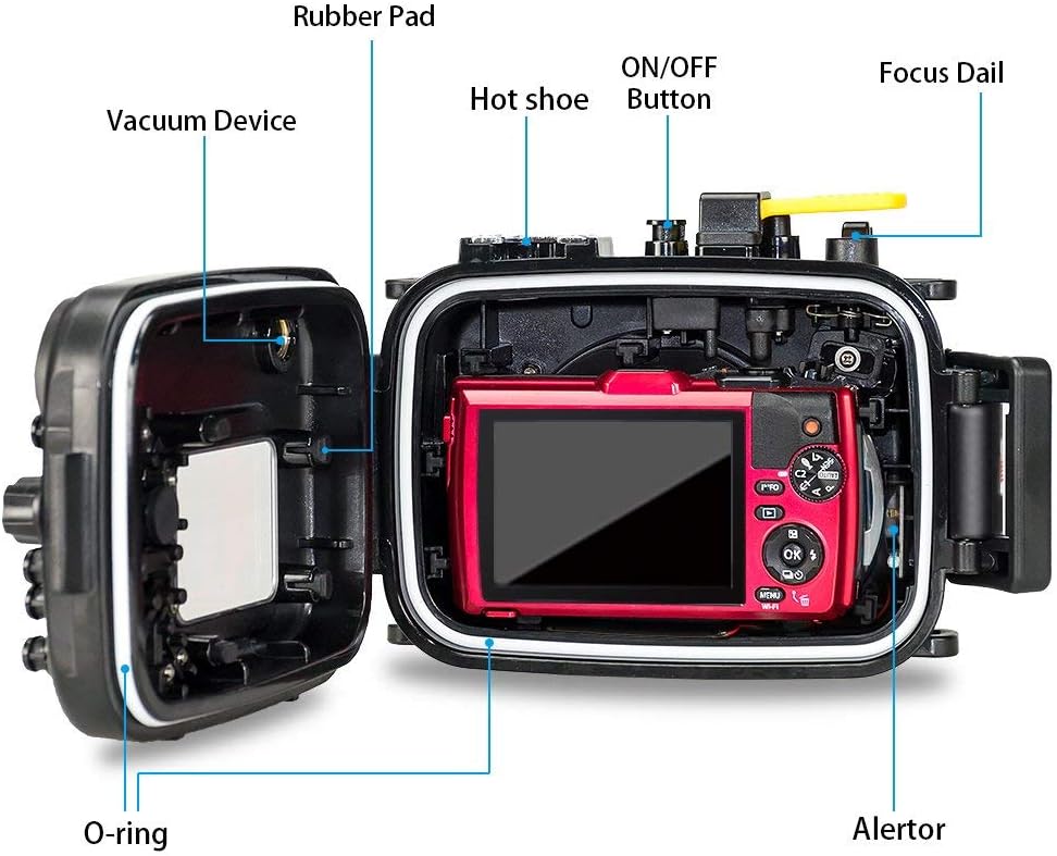 Underwater Camera Housing for Olympus TG-4 Black B566