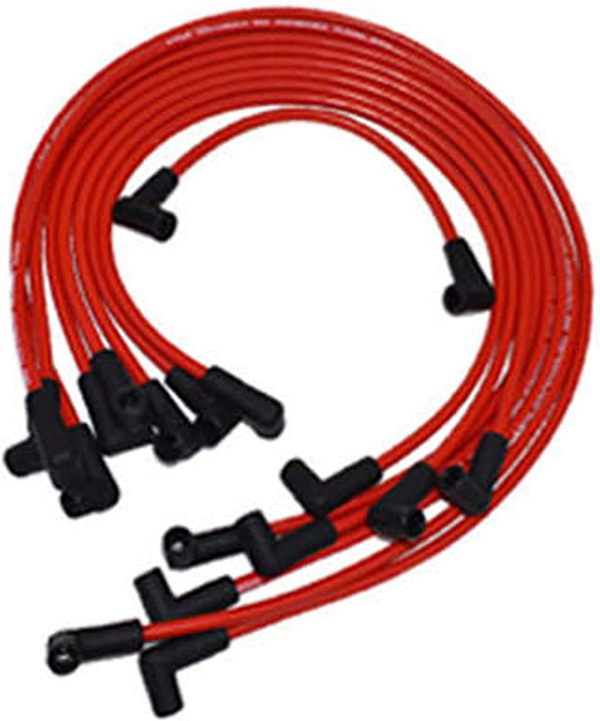 8-Cylinder EFI Distributor Cap Rotor Remote Ignition Coil Tune Up Kit 8.0mm Spark Plug Wires Kit Red H963740