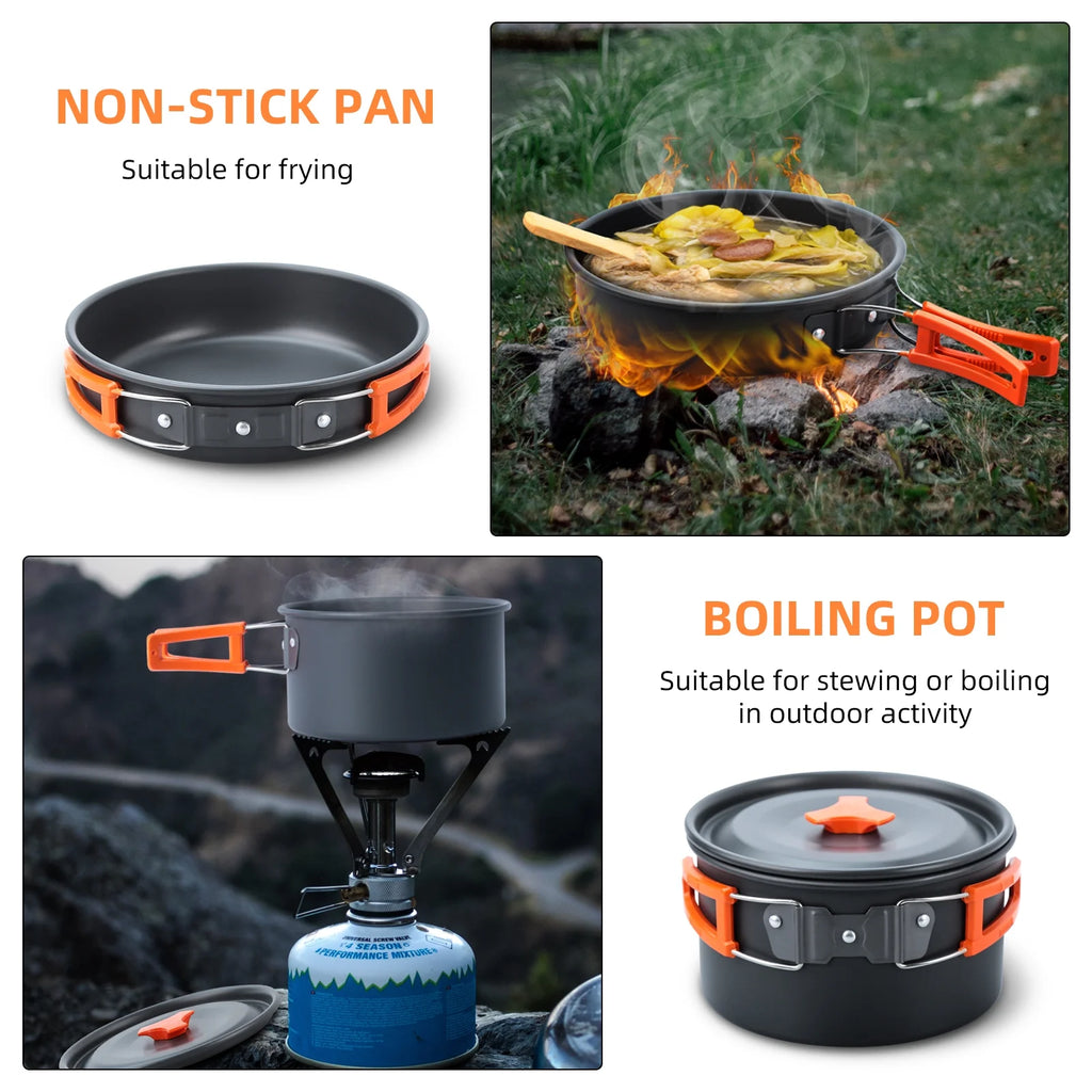 16pcs Camping Cookware Set I32693