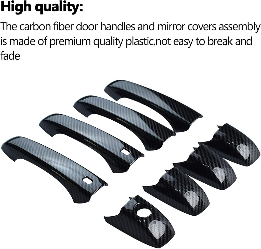 ABS Carbon Fiber Mirror Covers and Door Handle Covers D1563