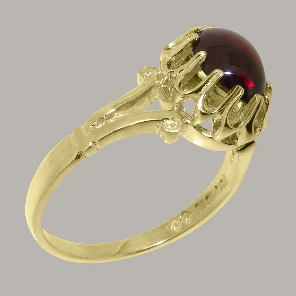 18k Yellow Gold Garnet Engagement Ring Y814392