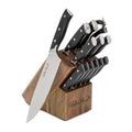 14-Piece Stainless Steel Knife Block Set, Black Q220752