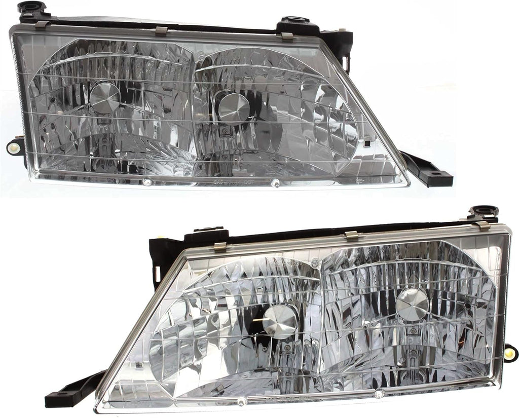Headlight Assembly Compatible with 1998-1999 Toyota Avalon Halogen, Set of 2 S385608