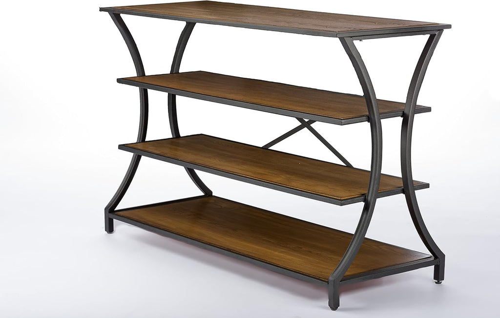 Brown Wood and Metal Console Table K780008