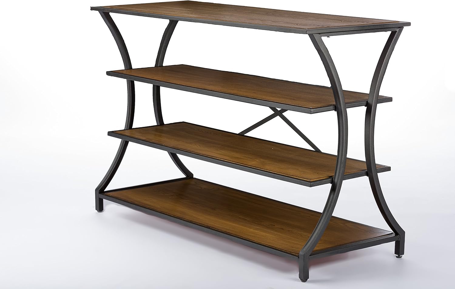 Brown Wood and Metal Console Table K780008