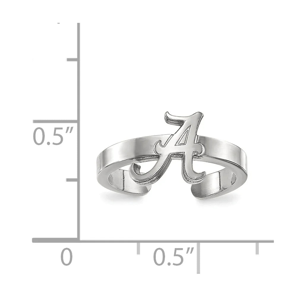 925 Sterling Silver Rh-plated Toe Ring O8475