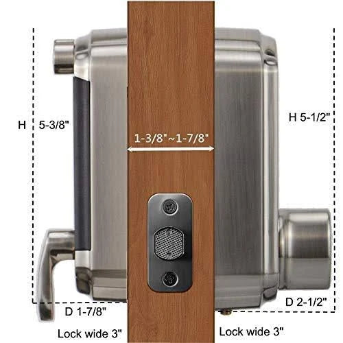 Touchscreen Keypad Deadbolt with Key Fob Access Q733