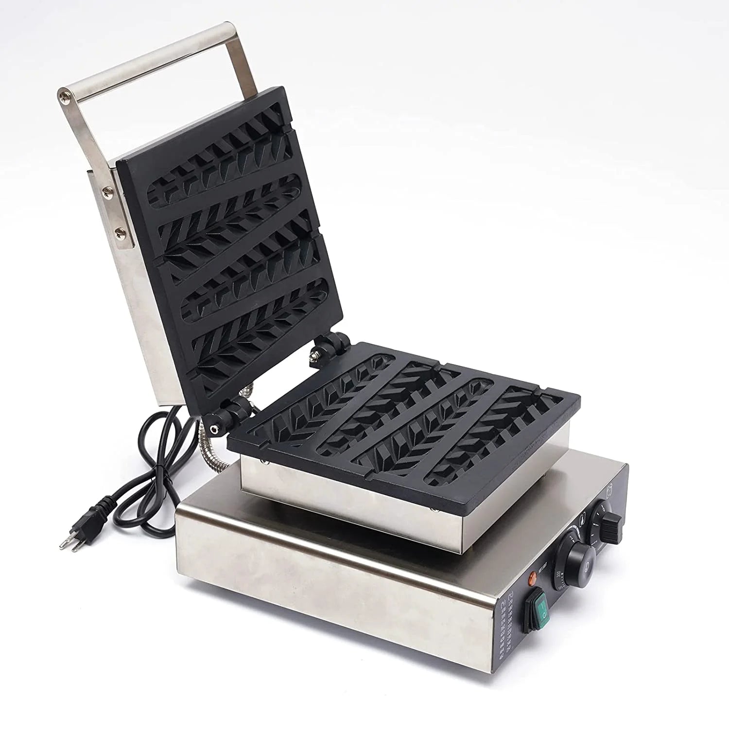 4PCS Commercial Nonstick Stainless Steel Waffle Maker O99358