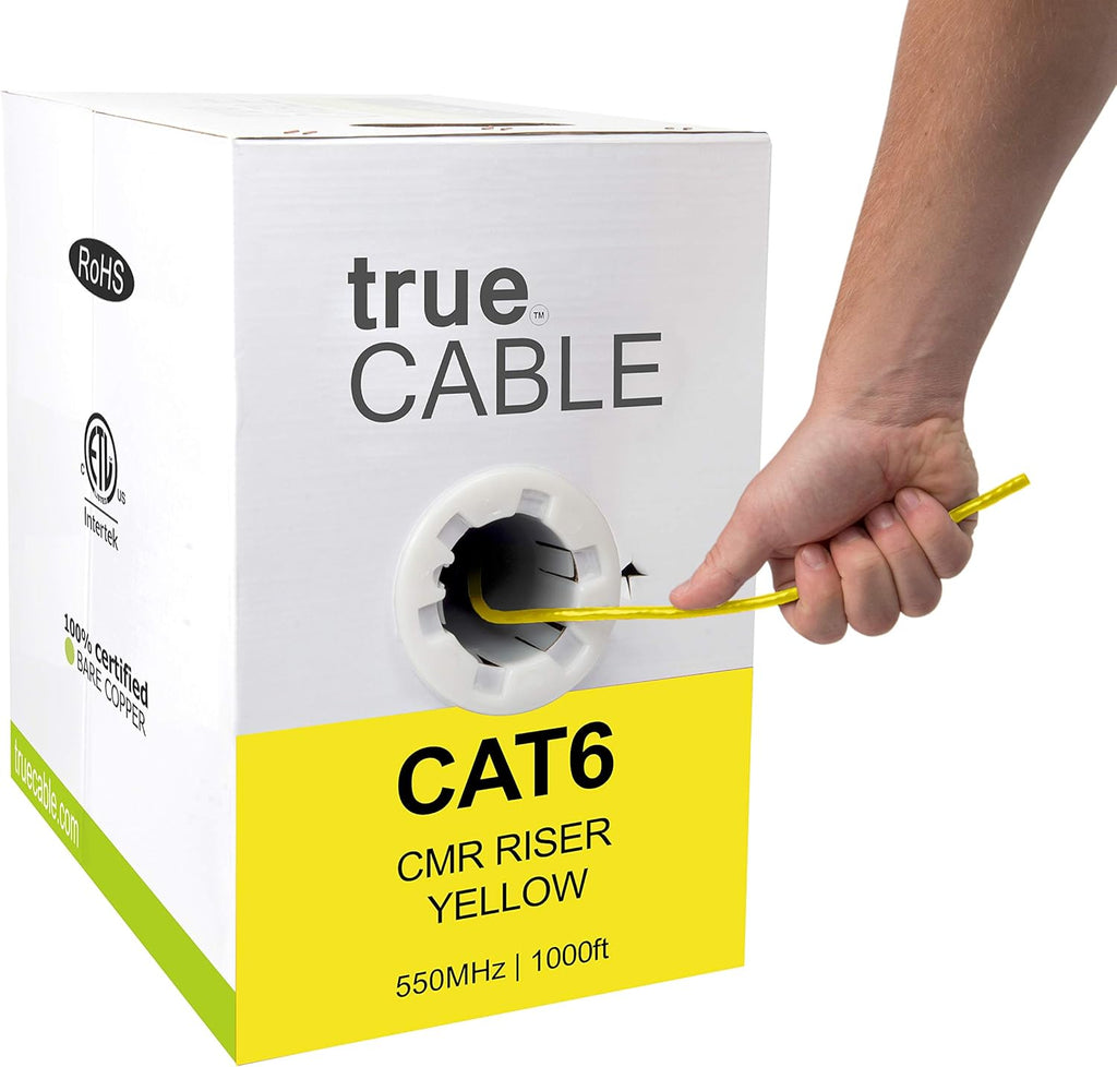 1000ft Gray 23AWG 4 Pair Solid Bare Copper Bulk Ethernet Cable R9475
