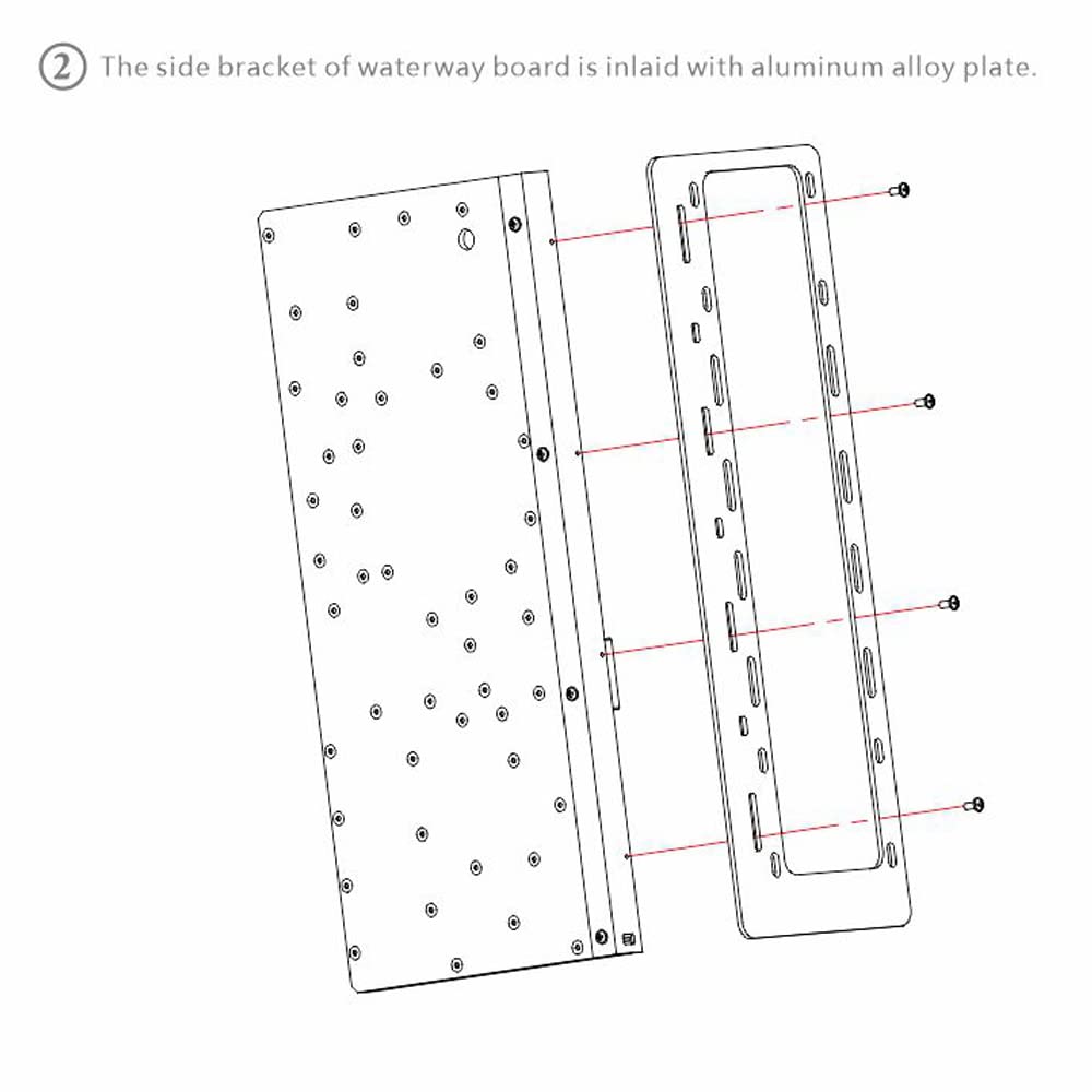 Distro Plate for Computer Case Water Cooling Block Support DDC Pump M2164
