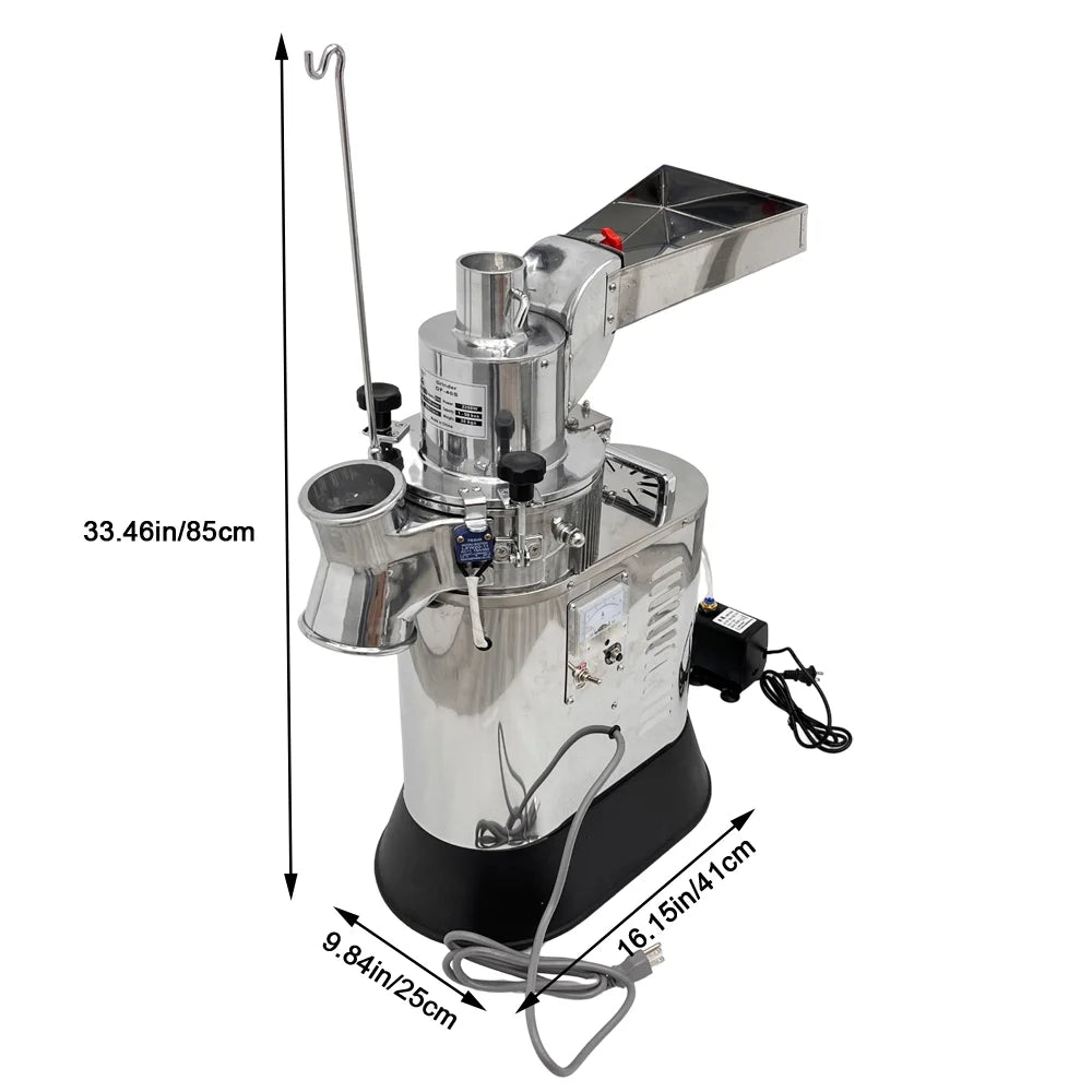 Electric Commercial Hammer Mill Herb Grain Grinder T8430