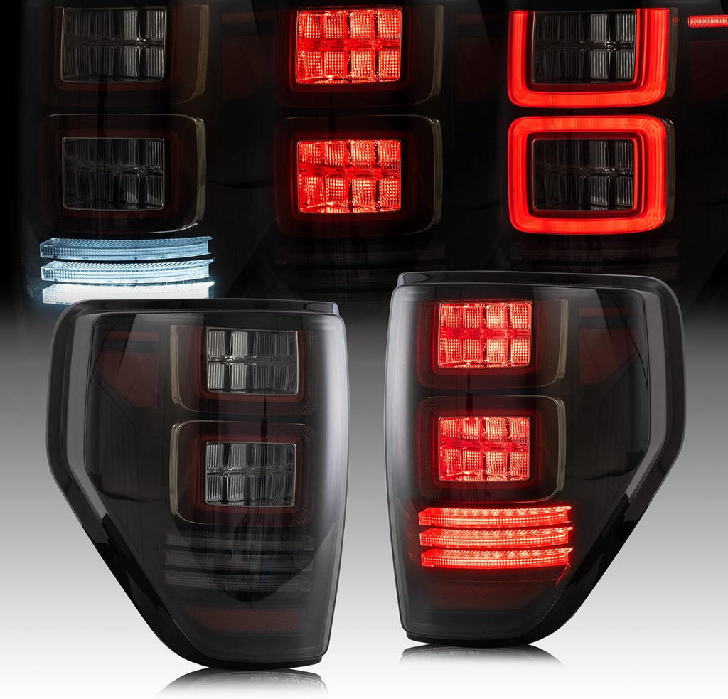 Smoked Tail Lights with Red Turn Signal Light Assembly Z716787