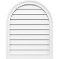 Round Top Surface Mount Functional Brickmould Frame PVC Gable Vent F50758