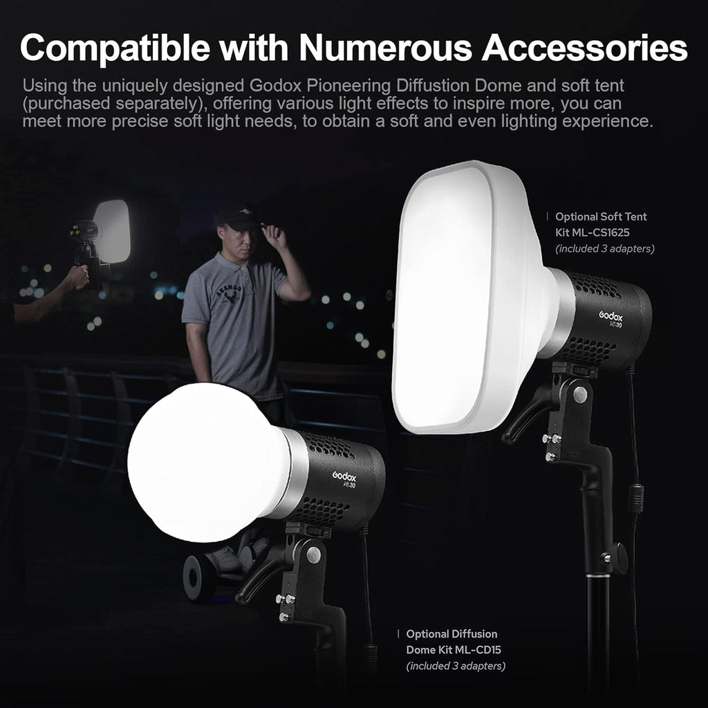 ML30 LED Video Light 5600K CRI96+ TLCI 97+ Q424048