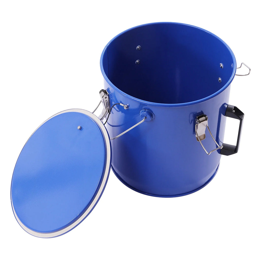 Blue Fryer Grease Bucket Oil Disposal Caddy H417657