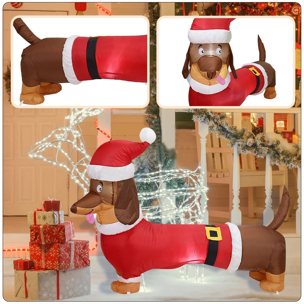 Inflatable Dachshund Model Christmas Party Prop R220