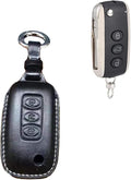 Genuine Leather Remote Key Fob Case Cover with Key Chain Pack of 2 U615